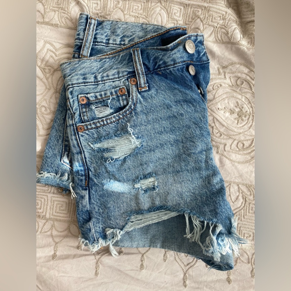 Aeropostale Distressed Denim Shorts